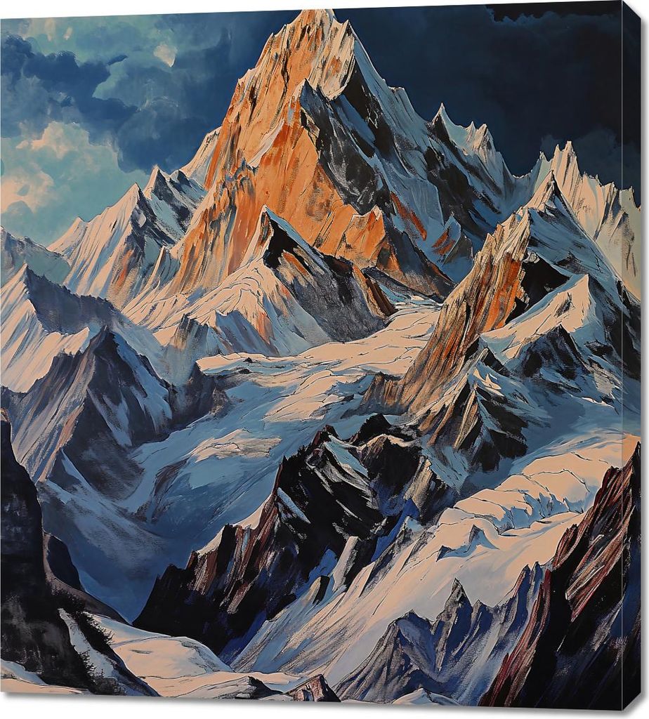 Bild 90x100cm Hügel Majestät des Moments