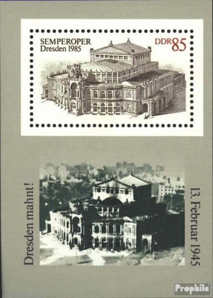 Briefmarken DDR 1985 Mi Block80 (kompl.Ausgabe) Produktbild 
