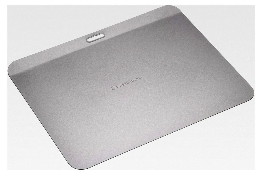 MasterClass Backblech mit Antihaftbeschichtung, robuster 1mm dicker Kohlenstoffstahl, 35 x 28 cm, Grau