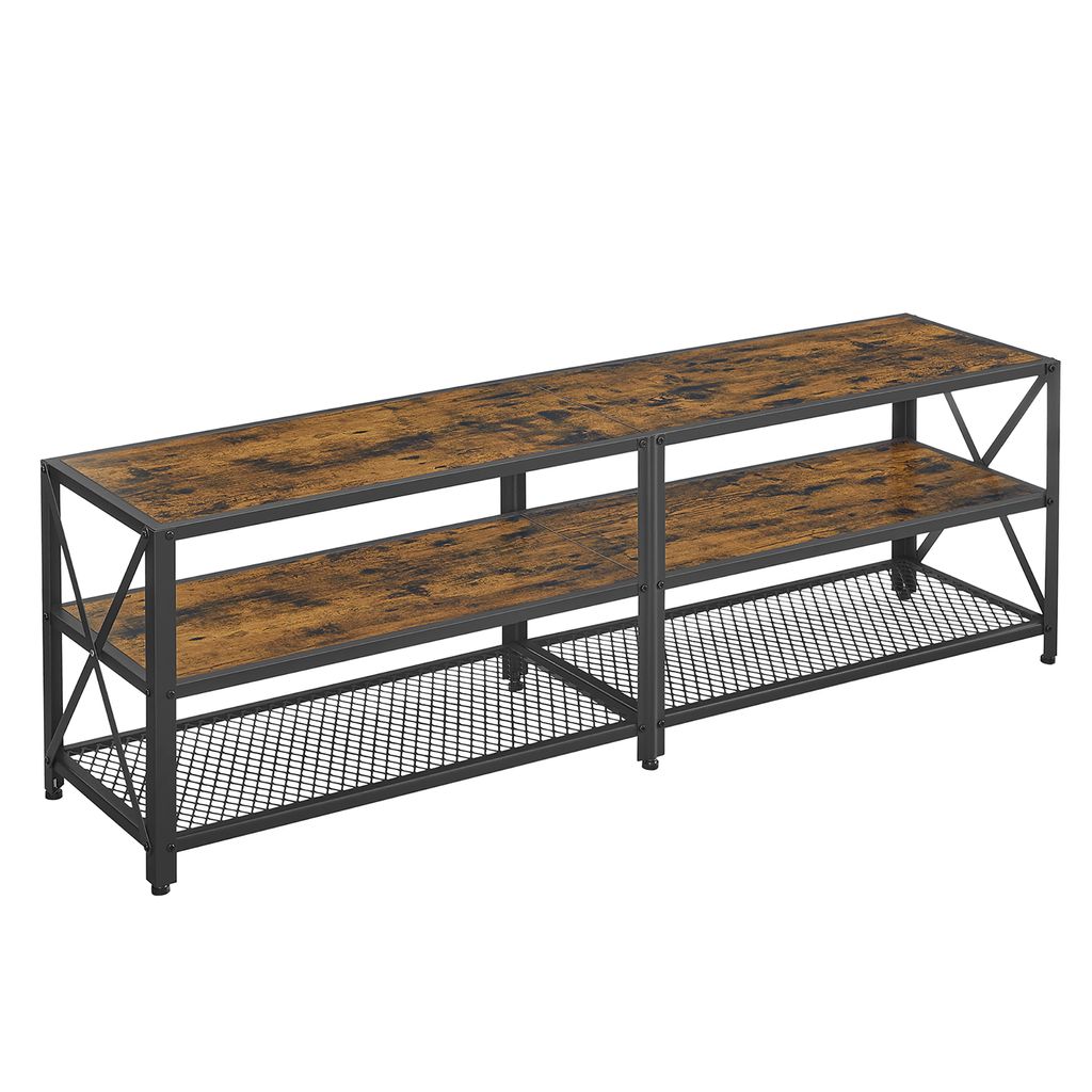 Televizní stolek RTV 160 cm hnědý LOFT Obrázek produktu 6