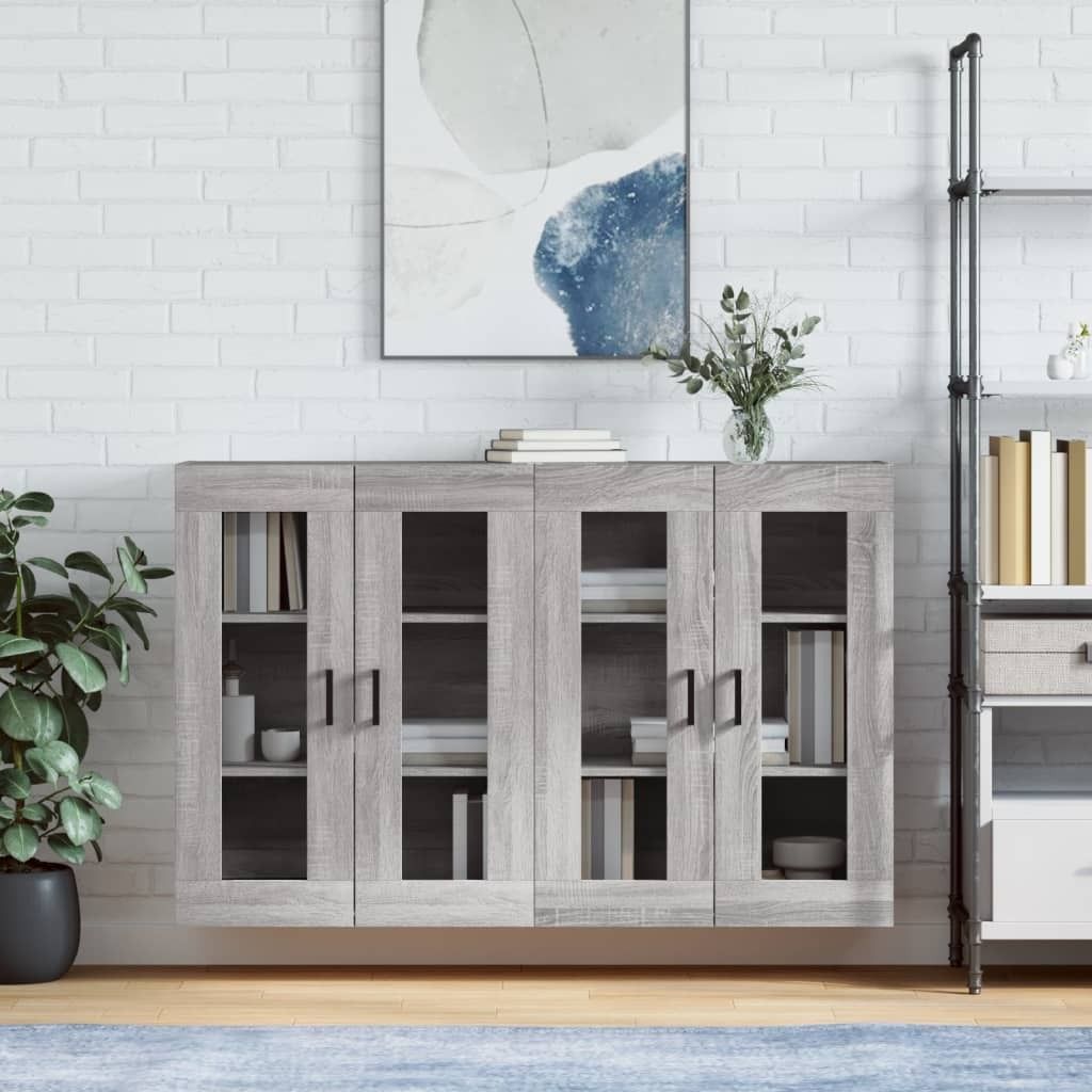 Maison Exclusive - Wandschränke 2 Stk. Grau Sonoma Holzwerkstoff