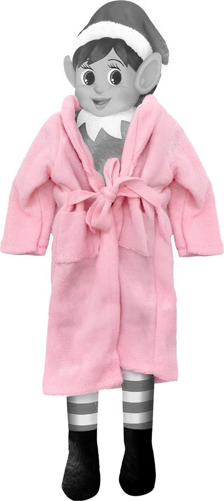 Morgenmantel für Elfen Puppe Rosa -