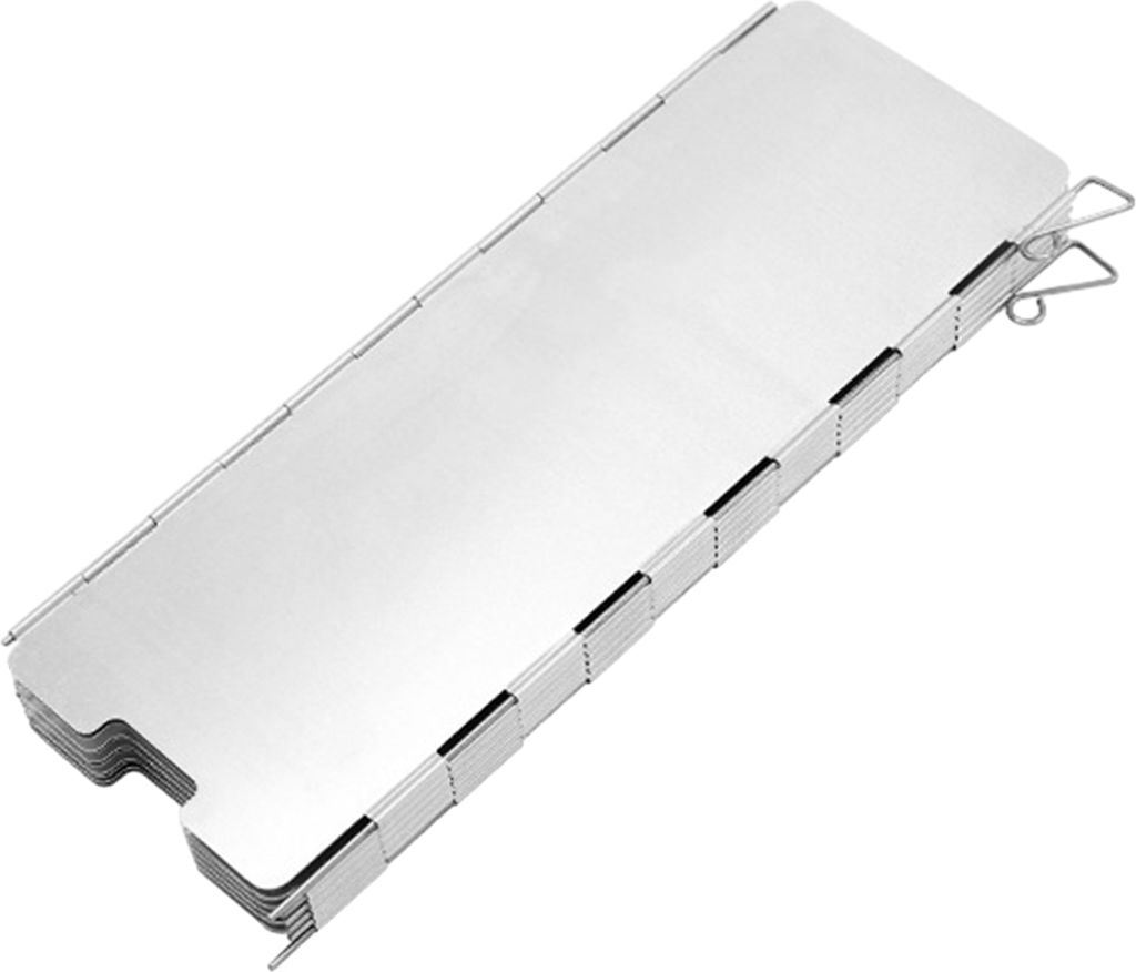 Campingkocher-Windschutzscheibe, Aluminiumlegierungsplatten, rostfrei, korrosionsbeständig, faltbar, Campingkocher-Windschutzscheiben-Zubehör, B