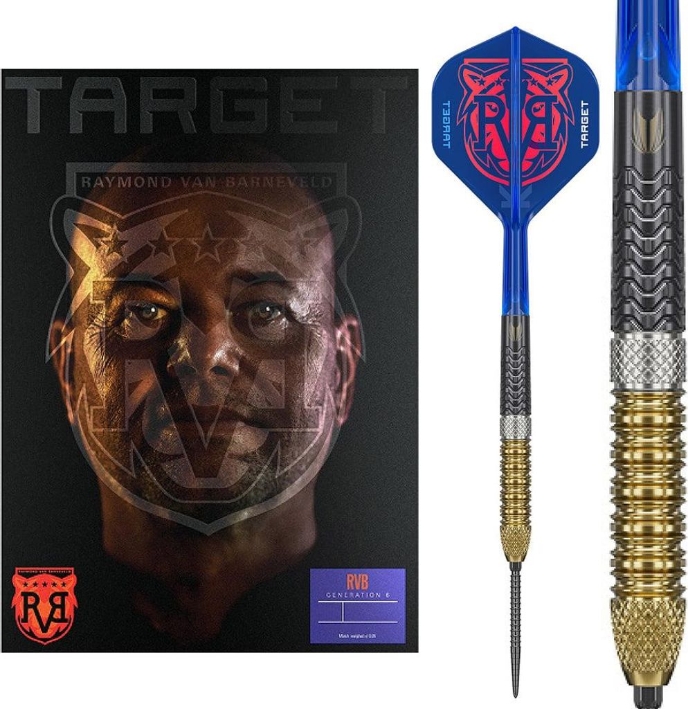 Raymond Van Barneveld Steeldarts Generation 6-Dartpfeil-Set, 21 g 95-%-Tungsten, SP-Tool inkludiert