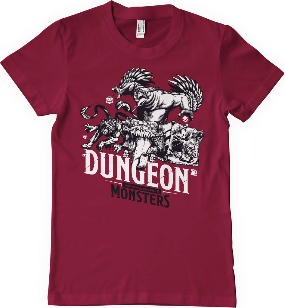 Dungeon Monsters T-Shirt - XX-Large - TangoRed
