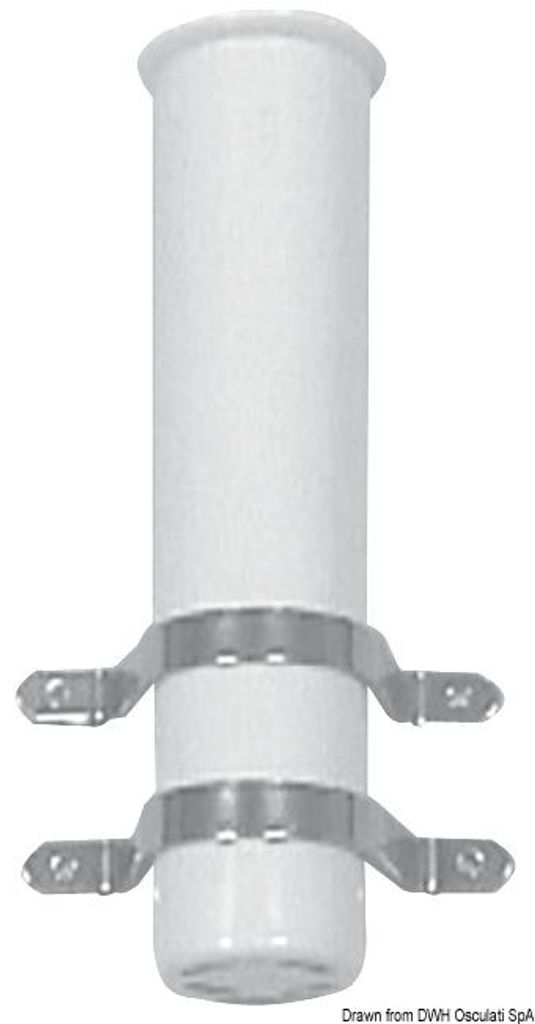 Fishing rod Halter für Schottmontage, mit U Schrauben. Osculati 41.168.09