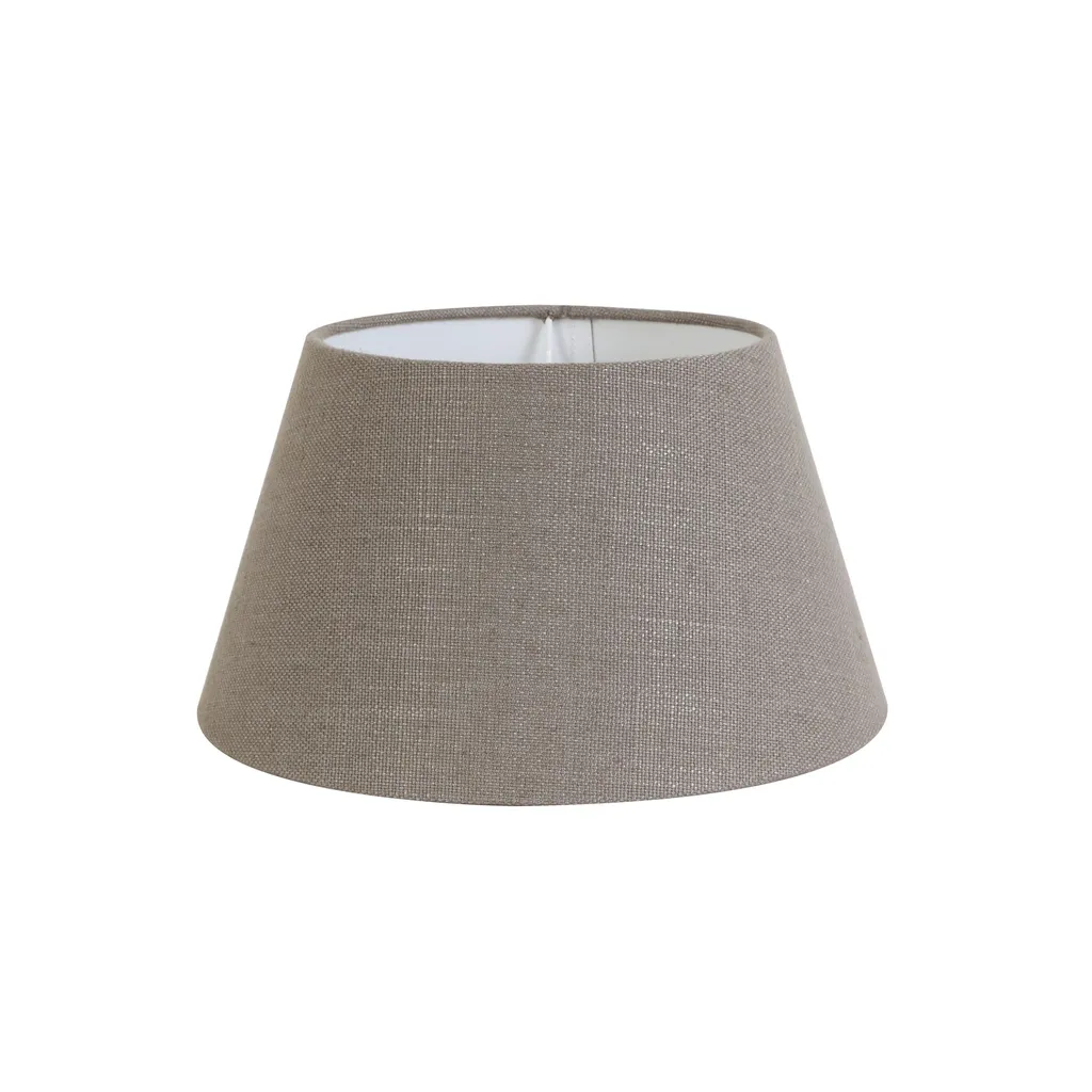 Abat-jour 45 cm LIVIGNO Effet Textile Foie Forme Conique pour Grand Salon