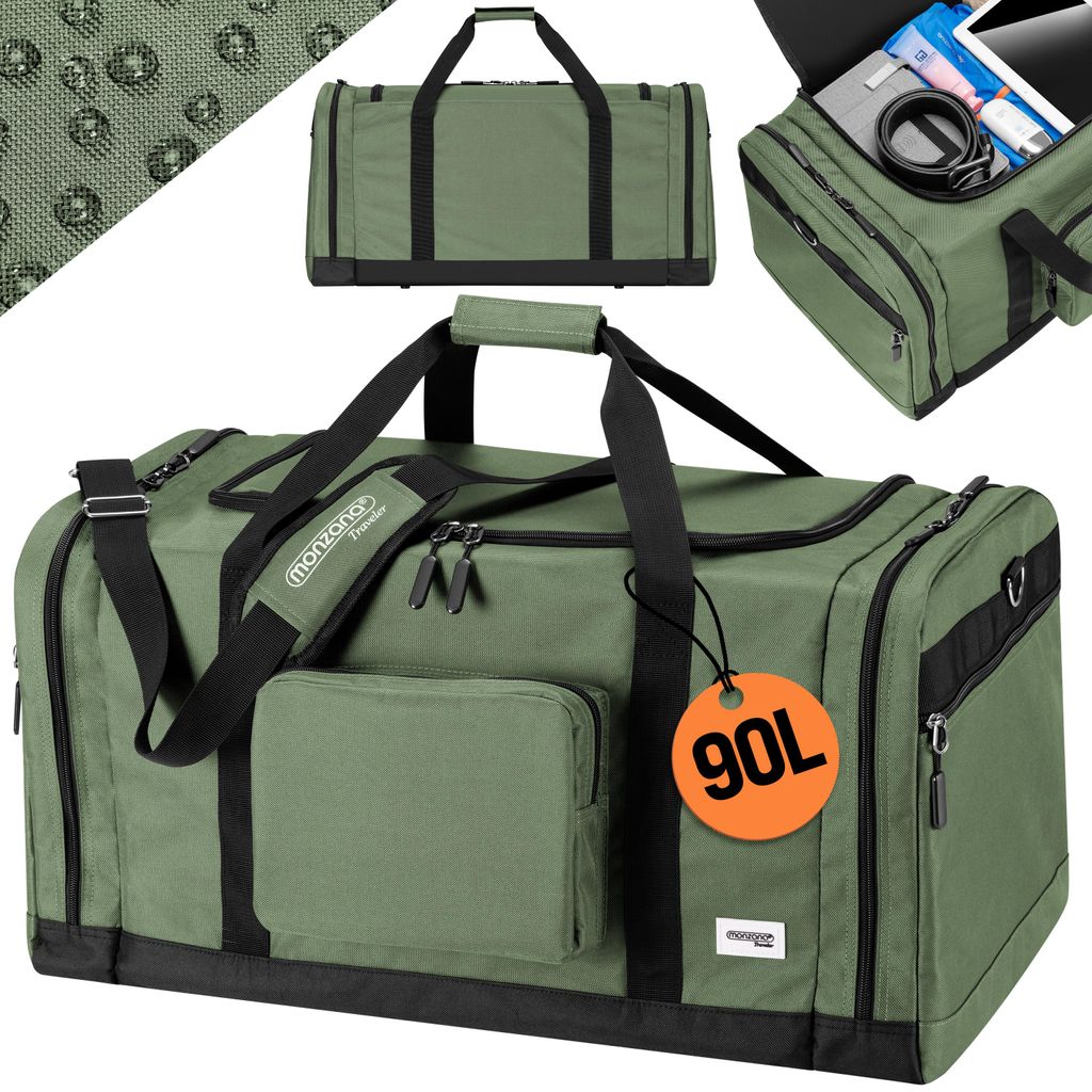 MONZANA® Sac de sport Football ou Sac de voyage vert olive Image du produit 