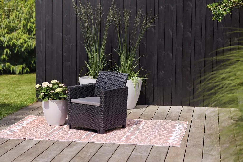 Fauteuils Extérieurs Keter Marie Duo Set Graphite - Design Ergonomique 2pcs