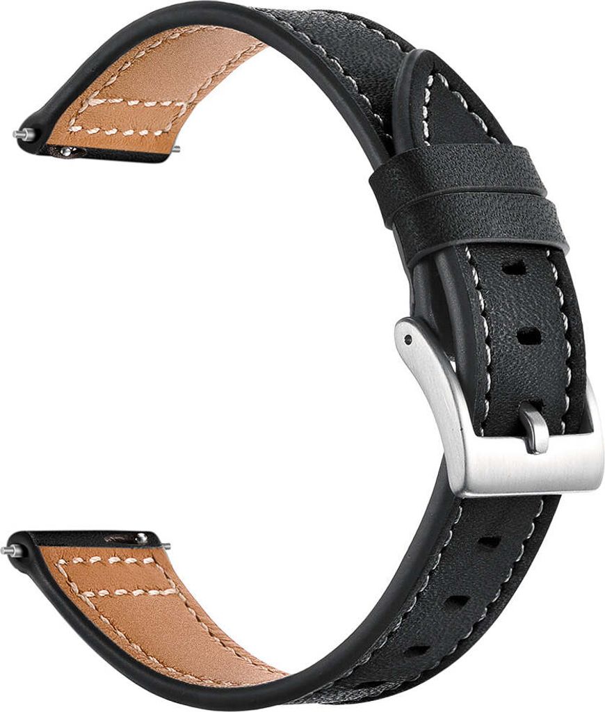 SYSTEM-S Armband flexibel aus Silikon 20mm für Samsung Galaxy Watch 4 Smartwatch Schwarz