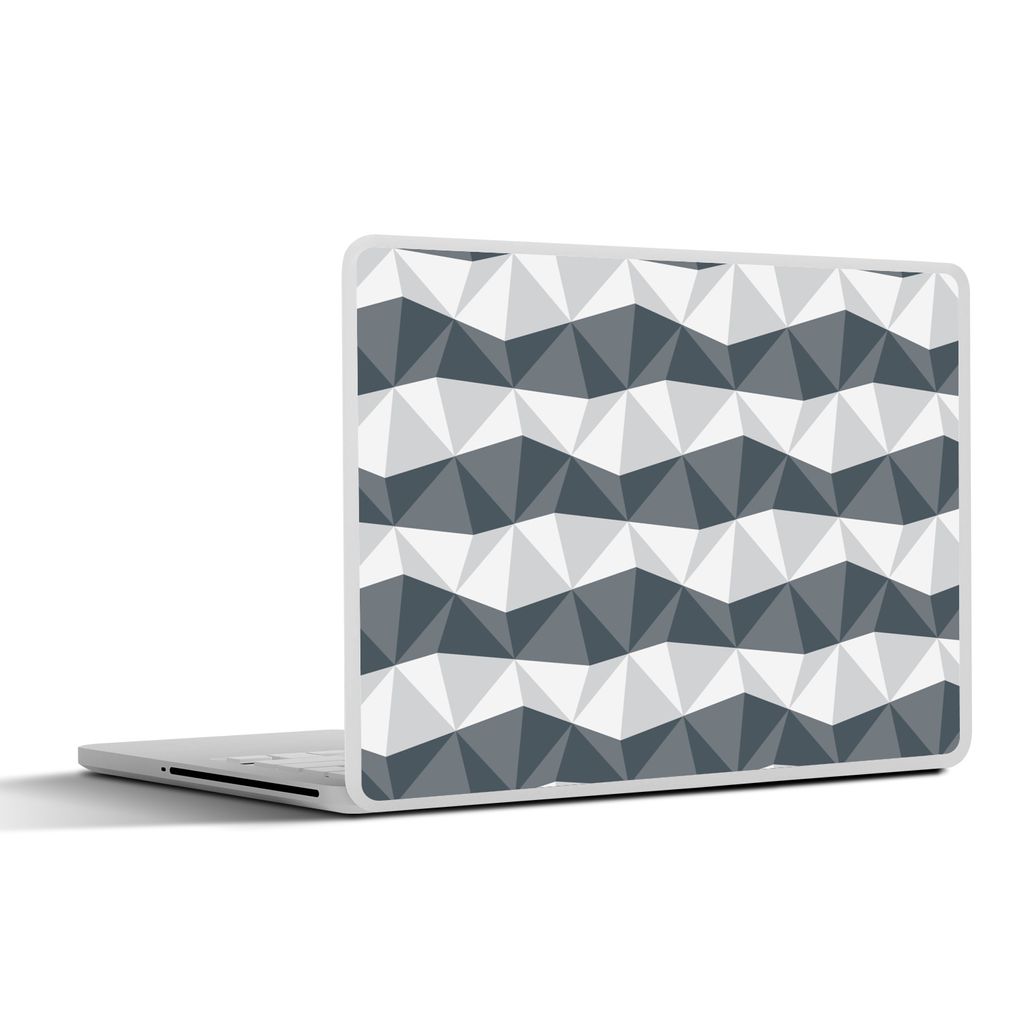 MuchoWow Laptop Aufkleber Sticker Cover Zebra - Geometrie - Muster 36.5x27.5 cm - Laptop-Sticker