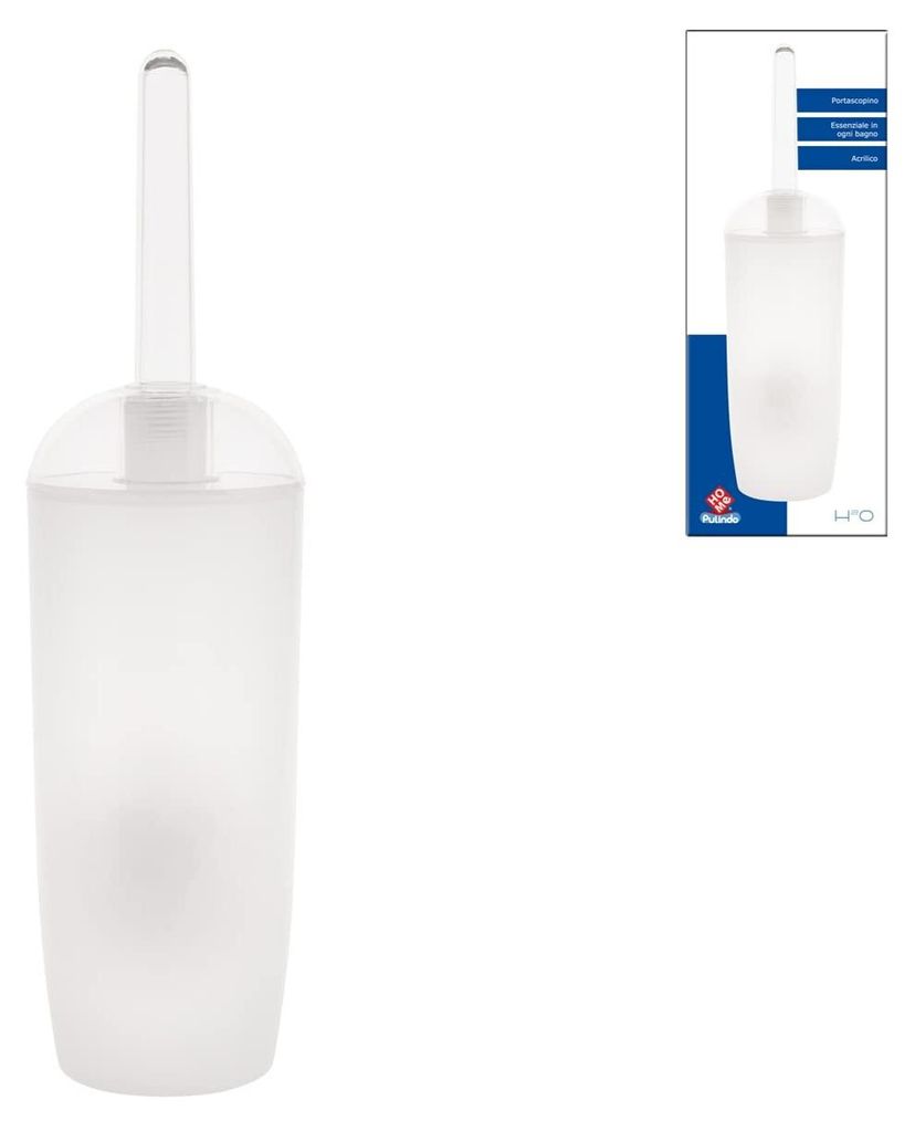 HOME Transport WC-Bürstenhalter, Kunststoff, transparent
