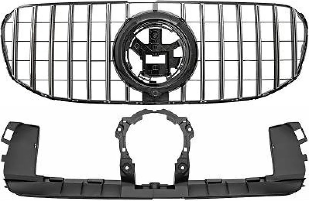 Calandre de rechange pour Mercedes GLS X167 - Look Noir Brillant chic
