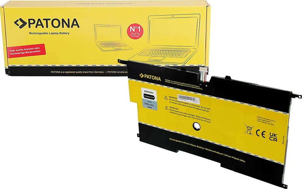 Batterie PATONA pour Lenovo ThinkPad X1 Carbon 14 3e génération