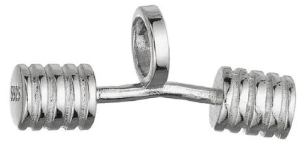 Haltère moderne en argent 64073 pour musculation et fitness à domicile