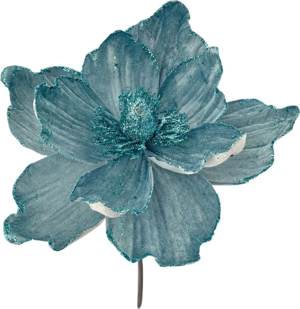 Glitzernde künstliche Blumen-Weihnachtsdekoration, DIY-Weihnachtsbaumkranz-Ornamente, künstliche Weihnachtssternblumen für Weihnachten, Neujahr,...
