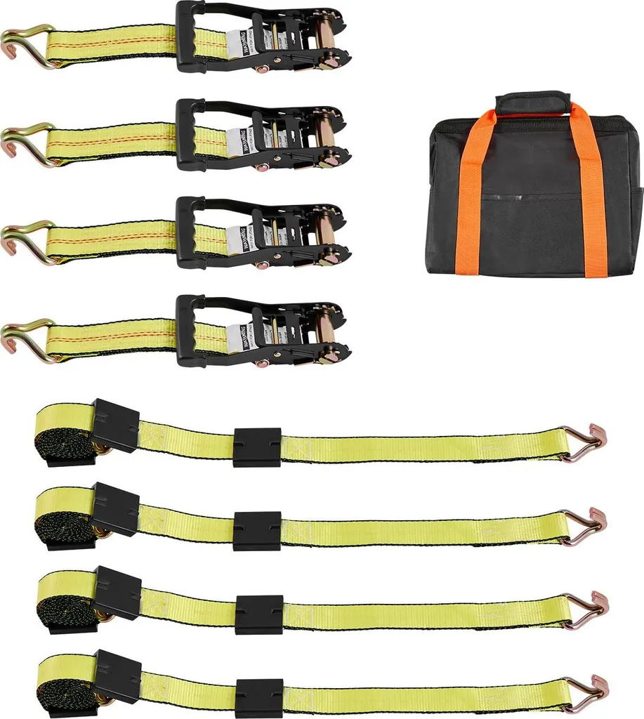 Cinghie Trasporto SUV e Moto 4540kg - Set 2" x 10ft Giallo Fluo