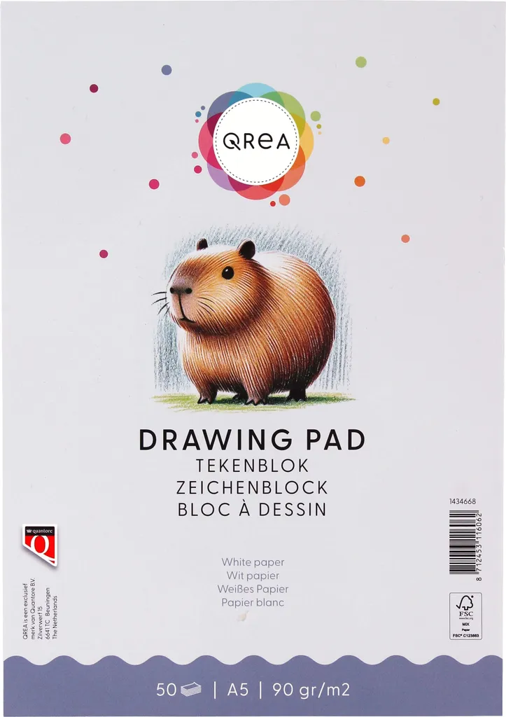 Carnet de dessin A5 papier 90g blanc lot de 25 blocs pour croquis