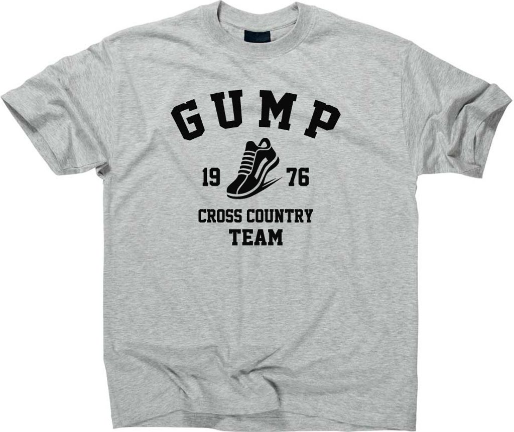 Styletex23 T-Shirt Forrest Gump Cross Country Team, sport grey, S