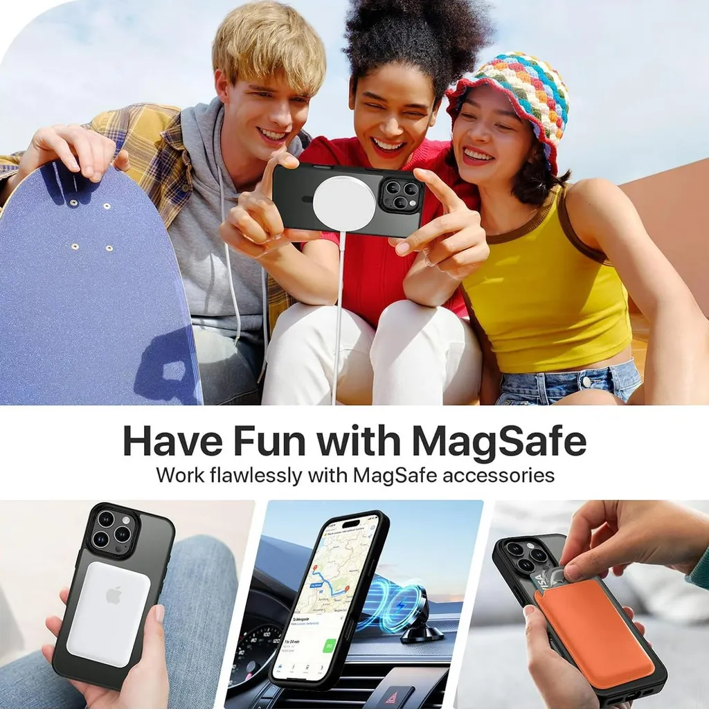 Cover iPhone 15 Pro Max Anti-Urto: MagSafe e Camera Metal Frame - 7