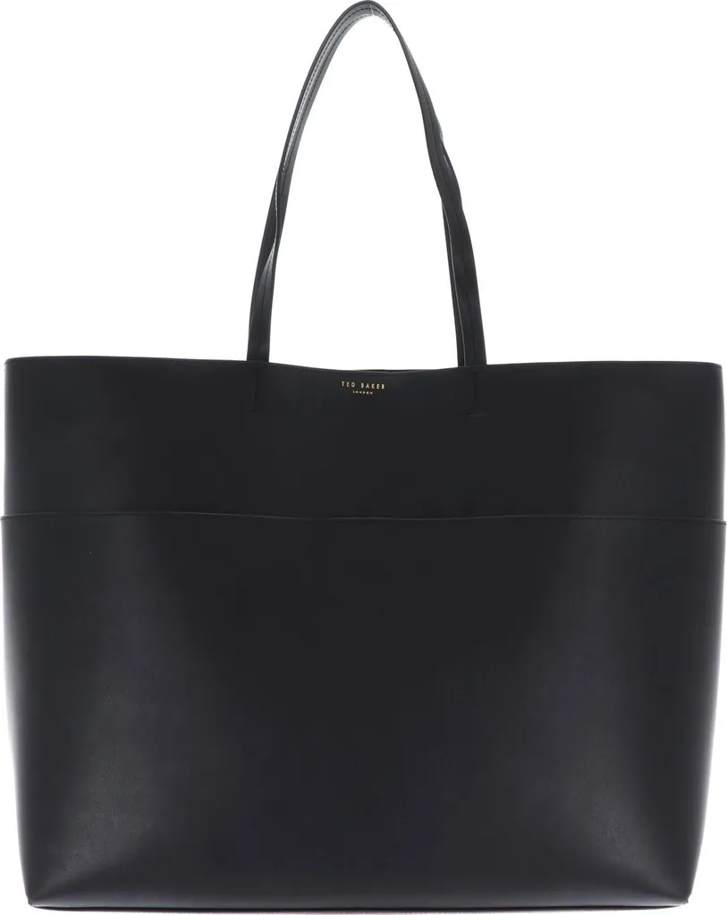 Sac Shopper XL Ted Baker Wynetta Noir - Fini les Problèmes de Place en Cuir