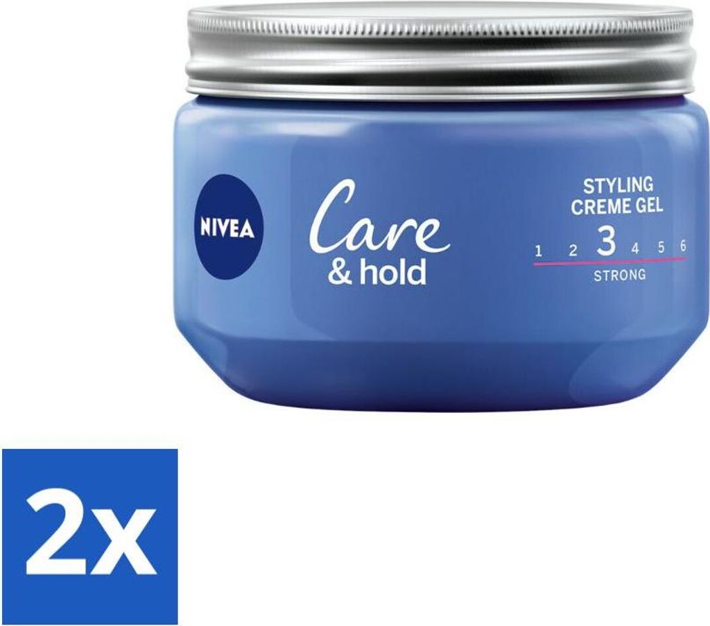 NIVEA - Styling Creme Gel - Pflege & Festigkeit - Reinigt sofort die Poren - 150 ml - Vorteilspack - 2 Stücke