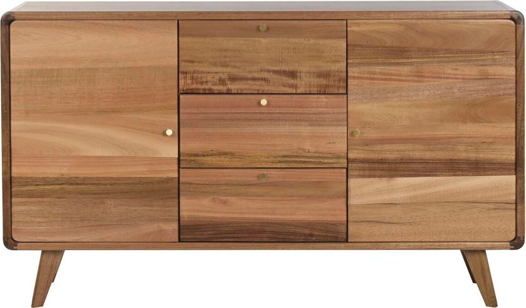 Anrichte Home ESPRIT Metall Akazienholz 124 X 32 X 73 CM