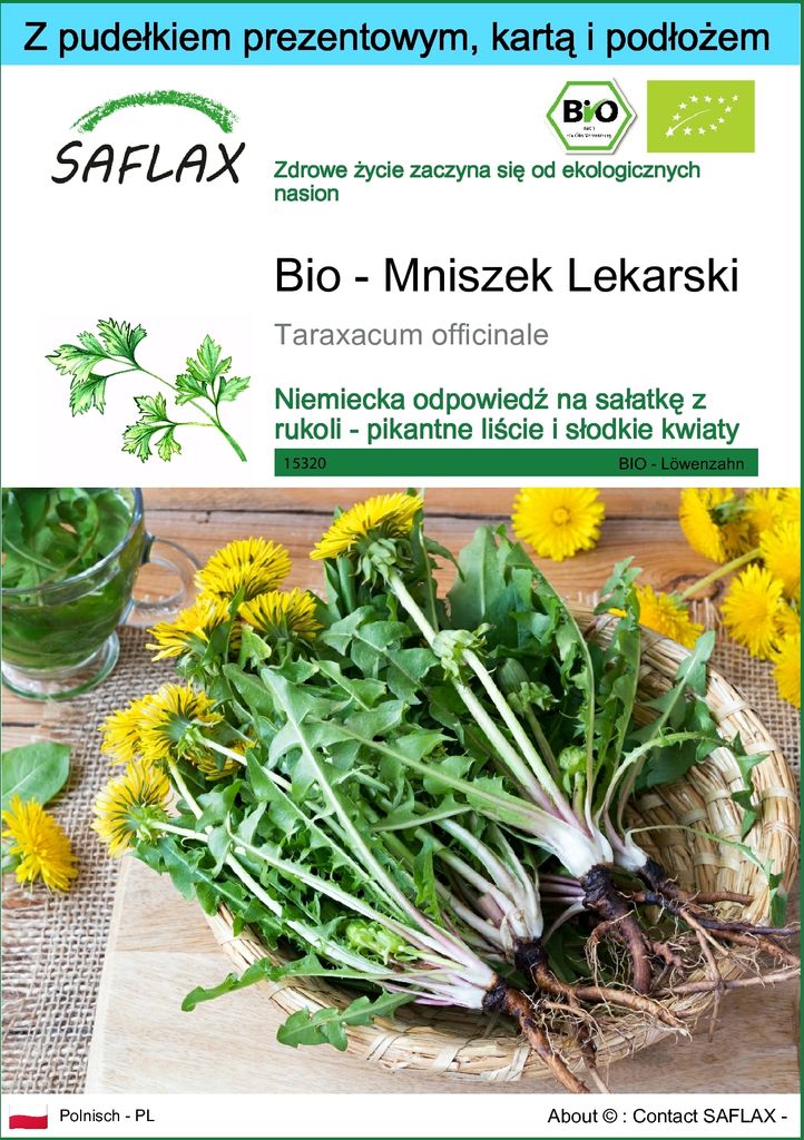 SAFLAX - Zestaw prezentowy - Bio - Mniszek Lekarski - 400 Zdjęcie produktu 
