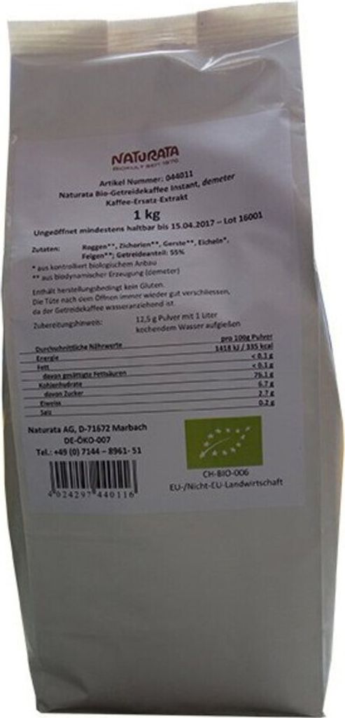 Getreidekaffee instant - Bulk demeter 1kg Obrázok produktu 