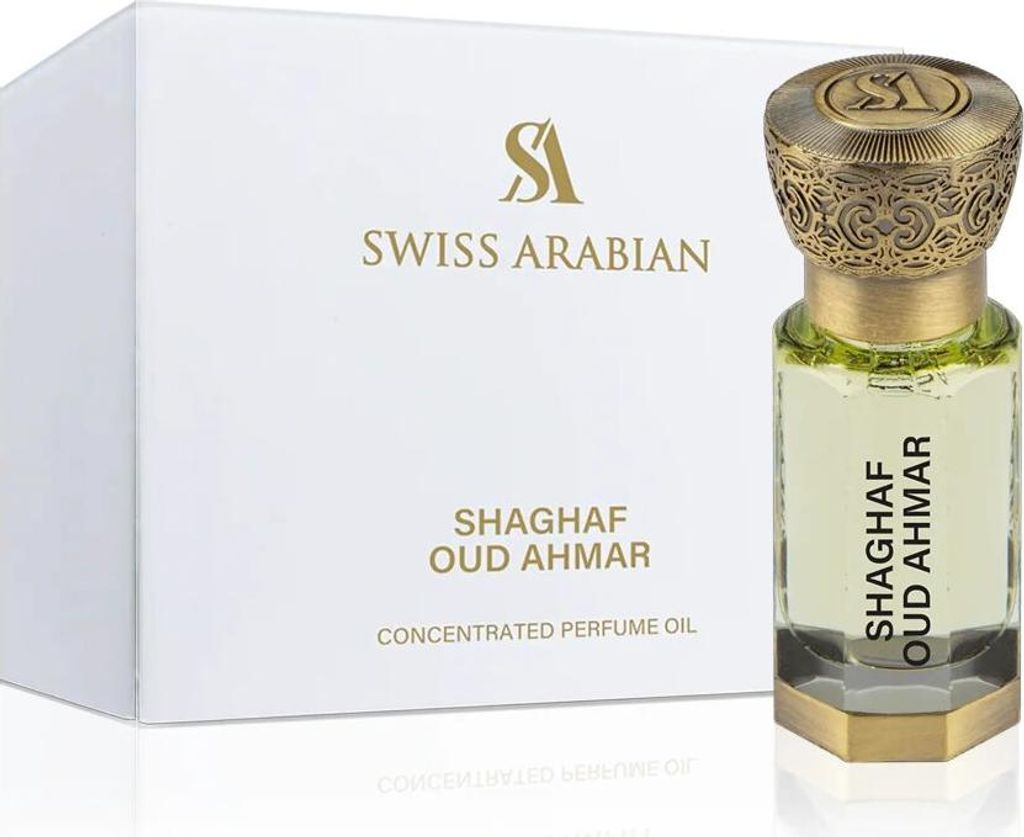 A product shot of a perfume bottle and its packaging.