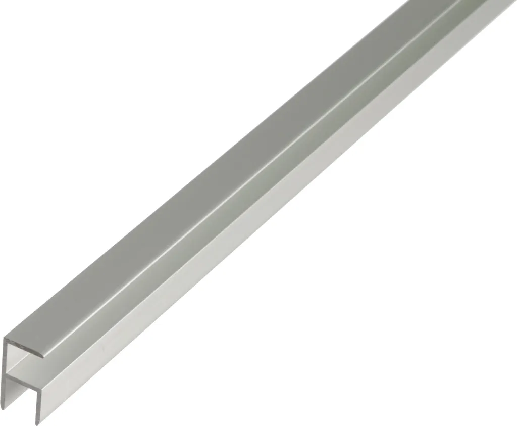 Cornière d'angle en aluminium anodisé argent 2000x19,5 mm