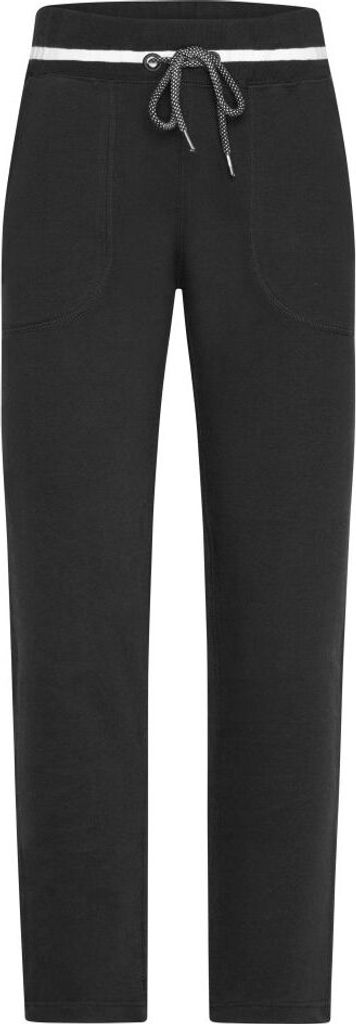 Ladies' Jog-Pants Sweat-Hose im modischen Design black/white, Gr. M