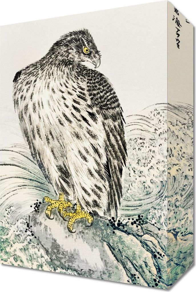 Bild 20x30cm Golden Eagle, Japanischer Kashu Vintage für das Wohnzimmer
