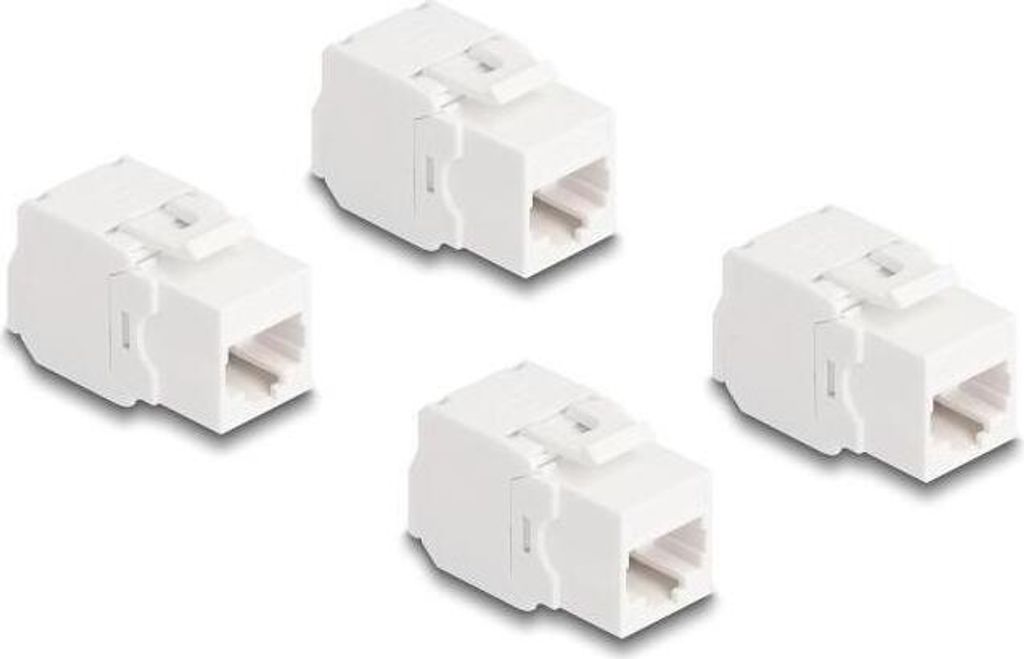 DELOCK Keystone RJ45 Bu > LSA werkzeugfrei Cat.6A UTP m.4Stk