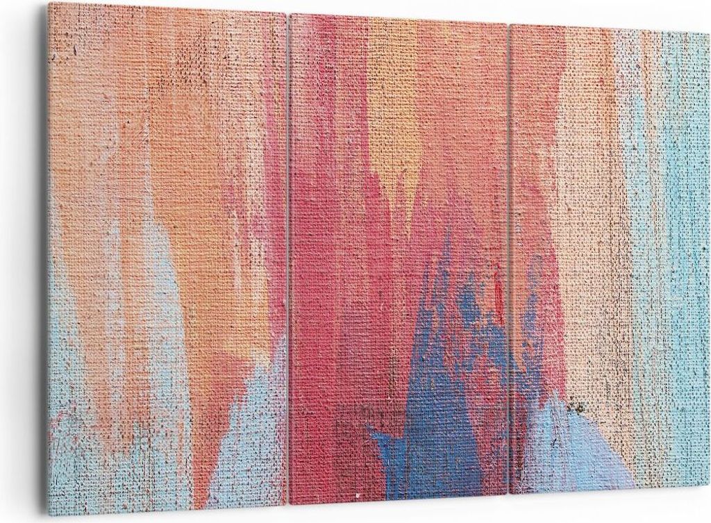 Bild auf Leinwand - Leinwandbild - 3 Teile - Die Farben Farben Abstraktion - 165x110cm - Wand Bild - Wanddeko - Wandbilder - Leinwanddruck - Bilder...