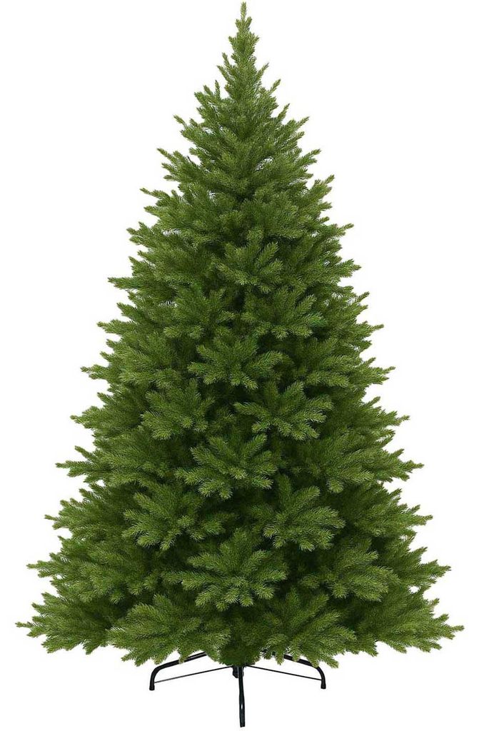 VIVANNO Weihnachtsbaum Polyethylen NORDMANN 210 Rund, Grün Produktbild 