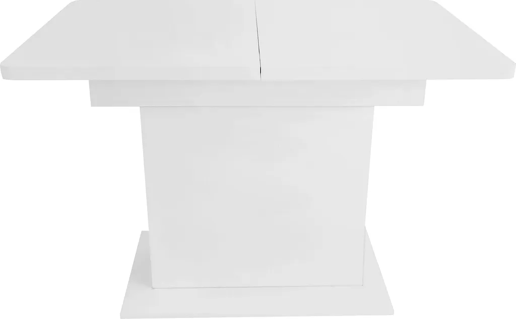 Table de salle à manger 130x70 cm extensible blanche idéale petits espaces - 7