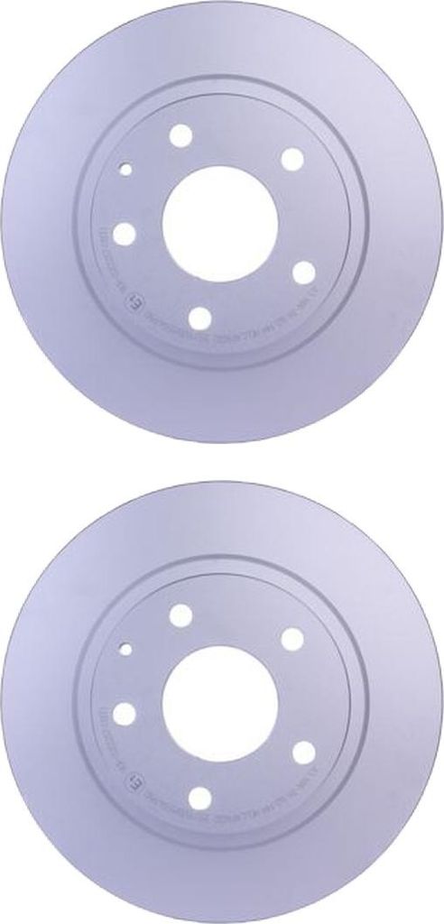 2 Bremsscheiben voll Ø 68 mm 10 mm HELLA passend für u.a. MAZDA 6