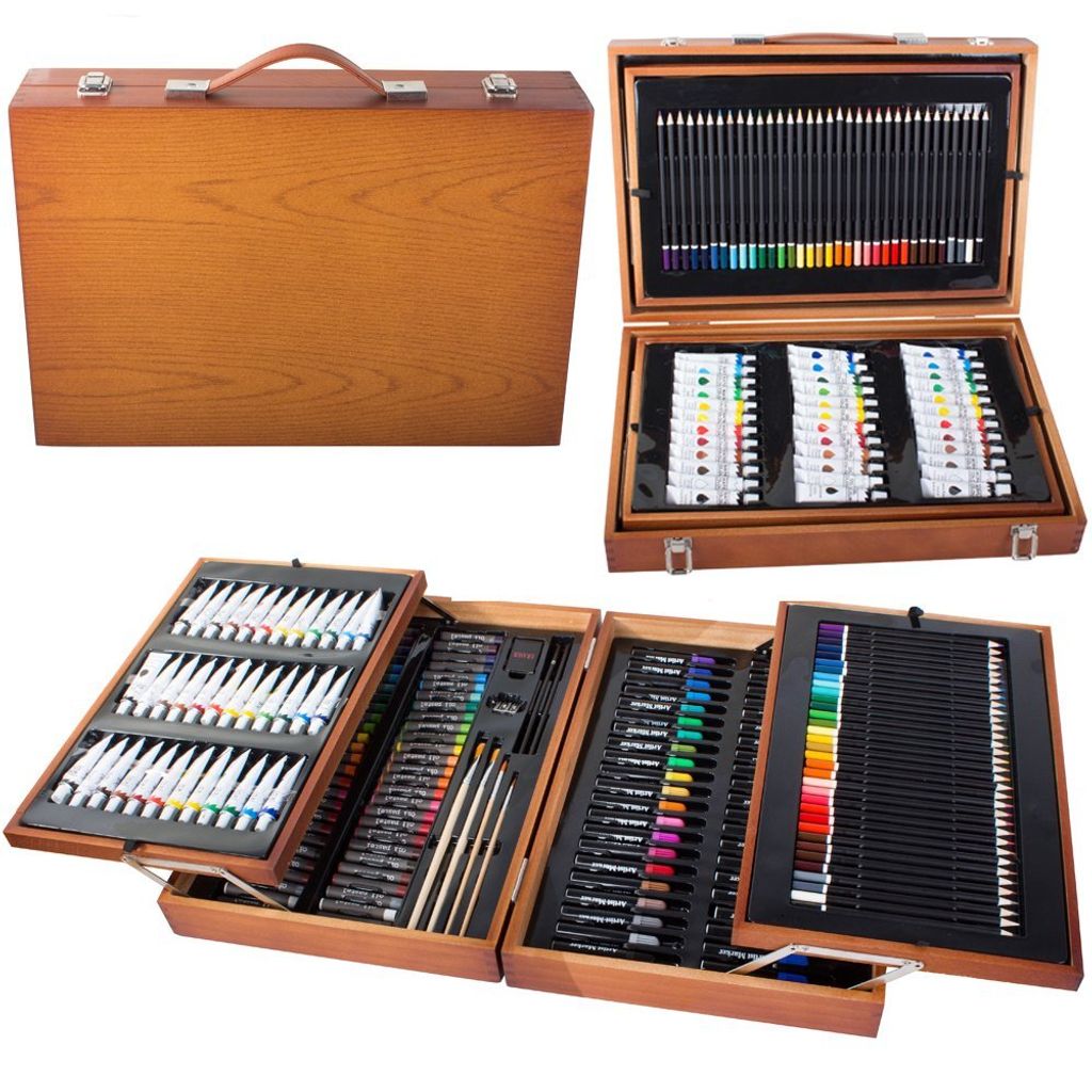 Verk 18234 Großes Set im Holzkoffer für Maler 174-tlg
