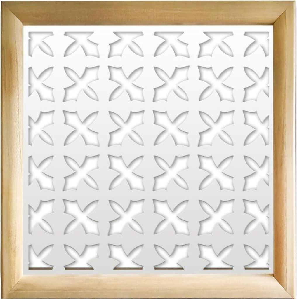 CRUSADES - Moduli Decorativi in holz e PVC 98x98 cm weiß