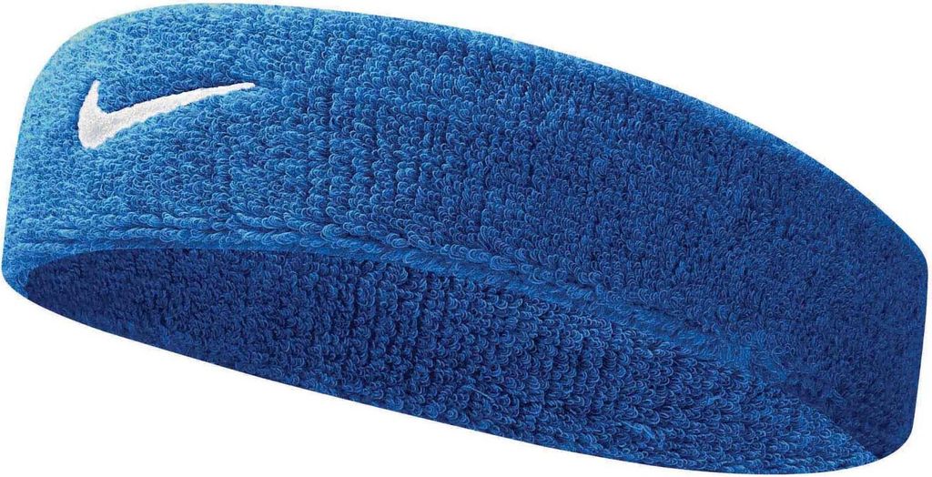 Nike Swoosh Stirnband Königsblau-Weißblau Produktbild 