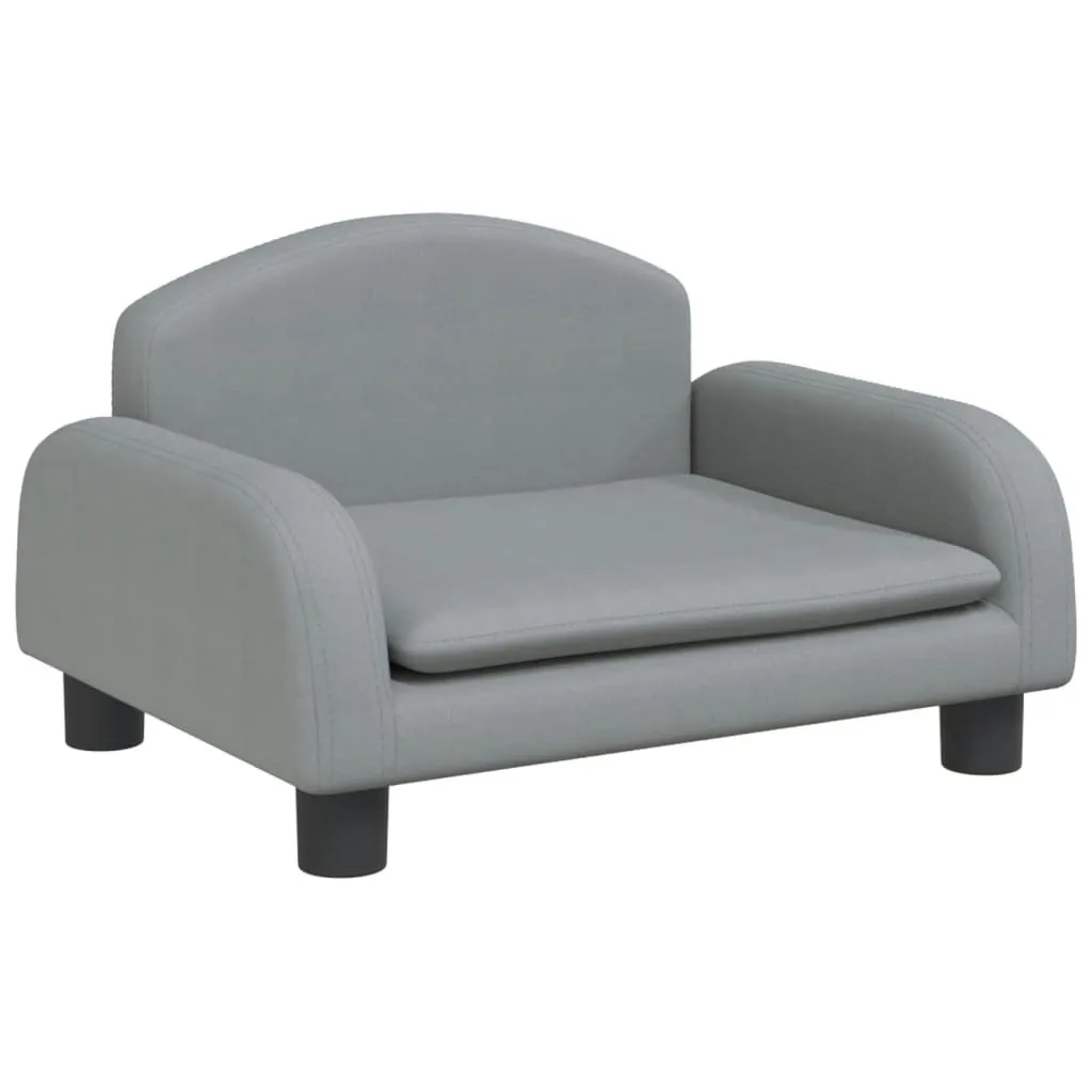 Letto per Cani vidaXL 50x40x30 cm: Il Rifugio Grigio Chiaro in Tessuto