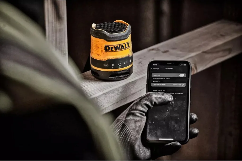 Enceinte Bluetooth Compacte DEWALT DCR009-XJ Rechargeable par USB-C - 3