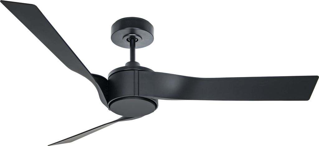 Energiespar Deckenventilator mit Fernbedienung Eco Revolution Nachtschwarz