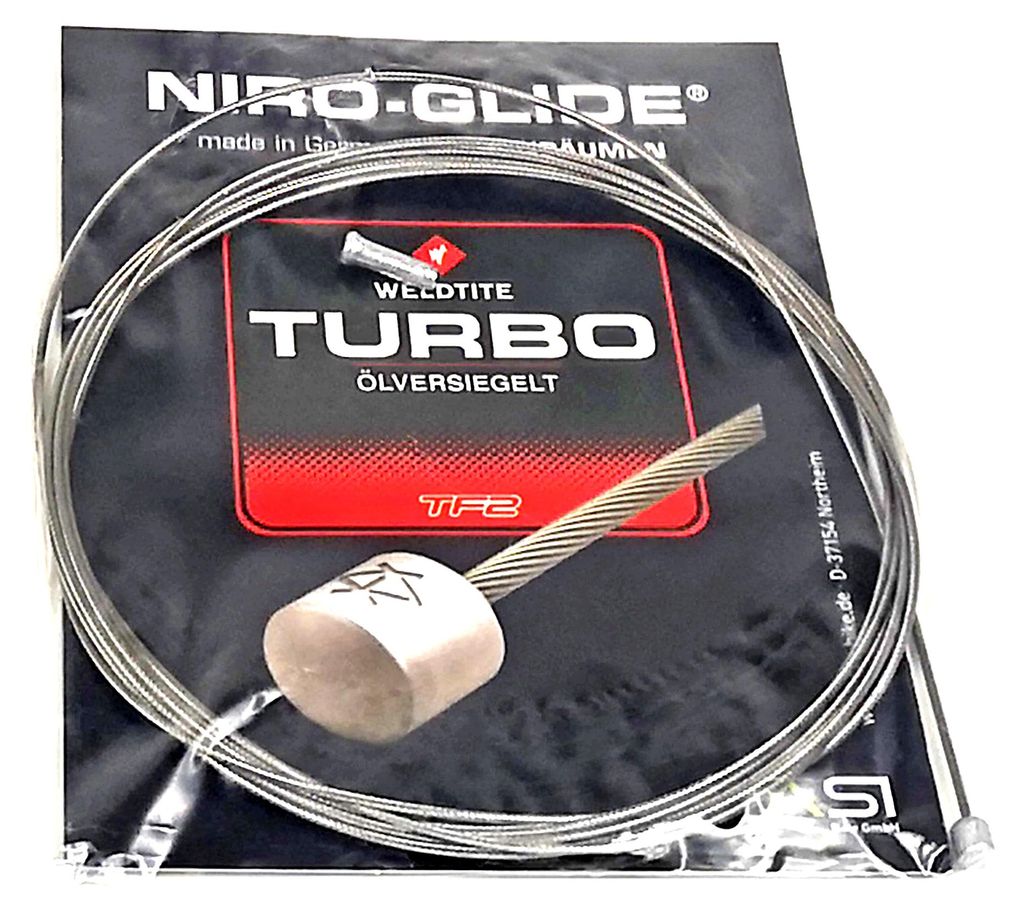 Niro-Glide Turbo Schaltzug Edelstahl Ø 1,1 mm Länge 2200 mm ölversiegelt Schalt