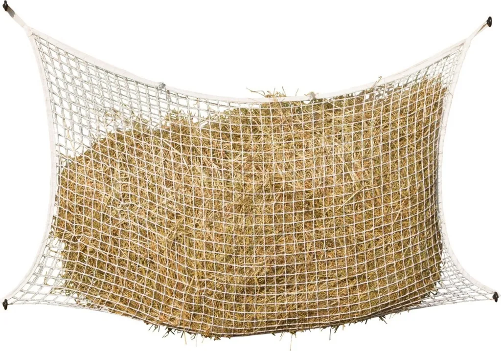 Filet foin 160x100 cm - Mastication lente pour cheval, limite la colique