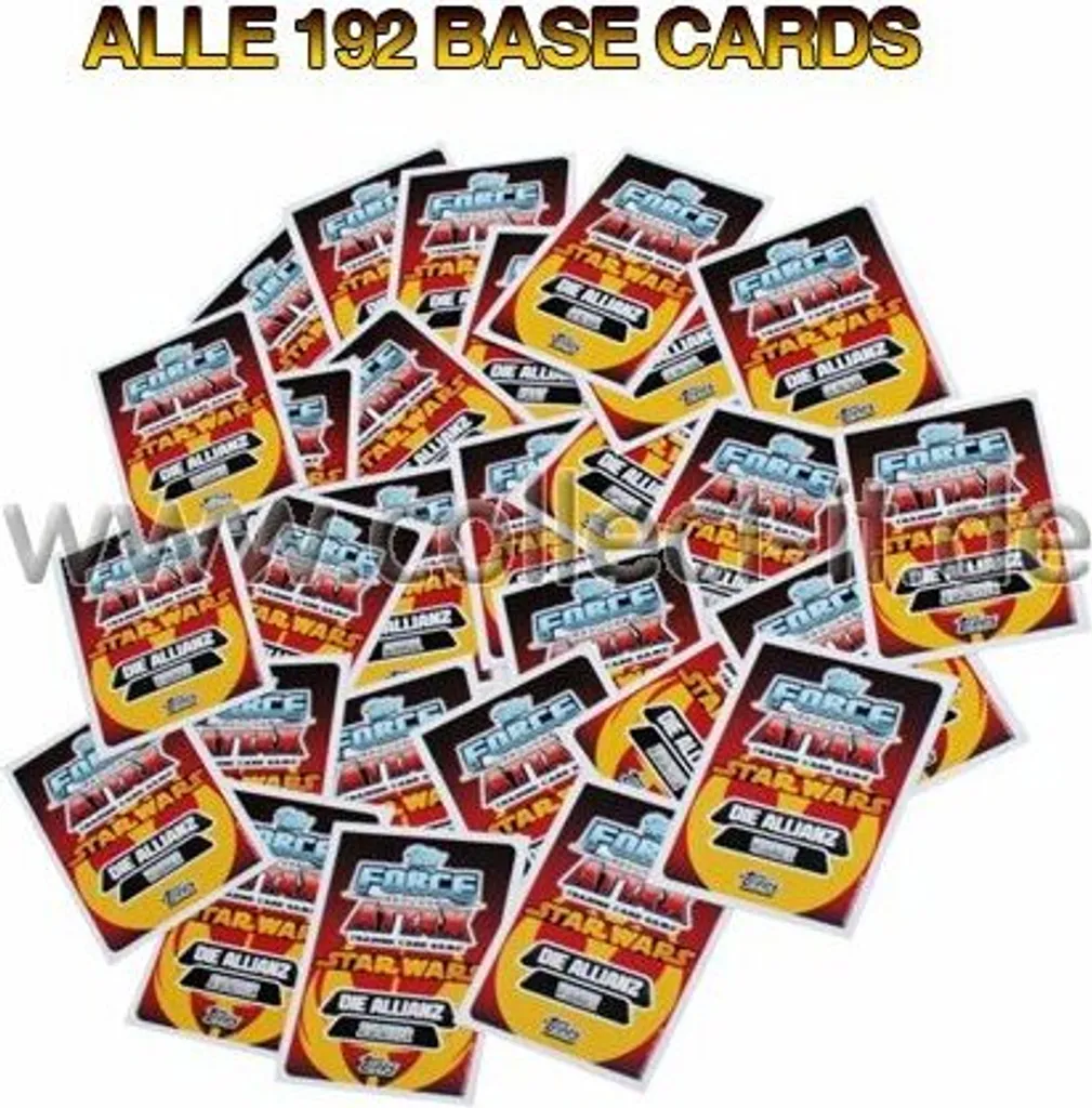 Cartes Star Wars Force Attax FAMOV3 : Intégrale des 192 Cartes Base FR