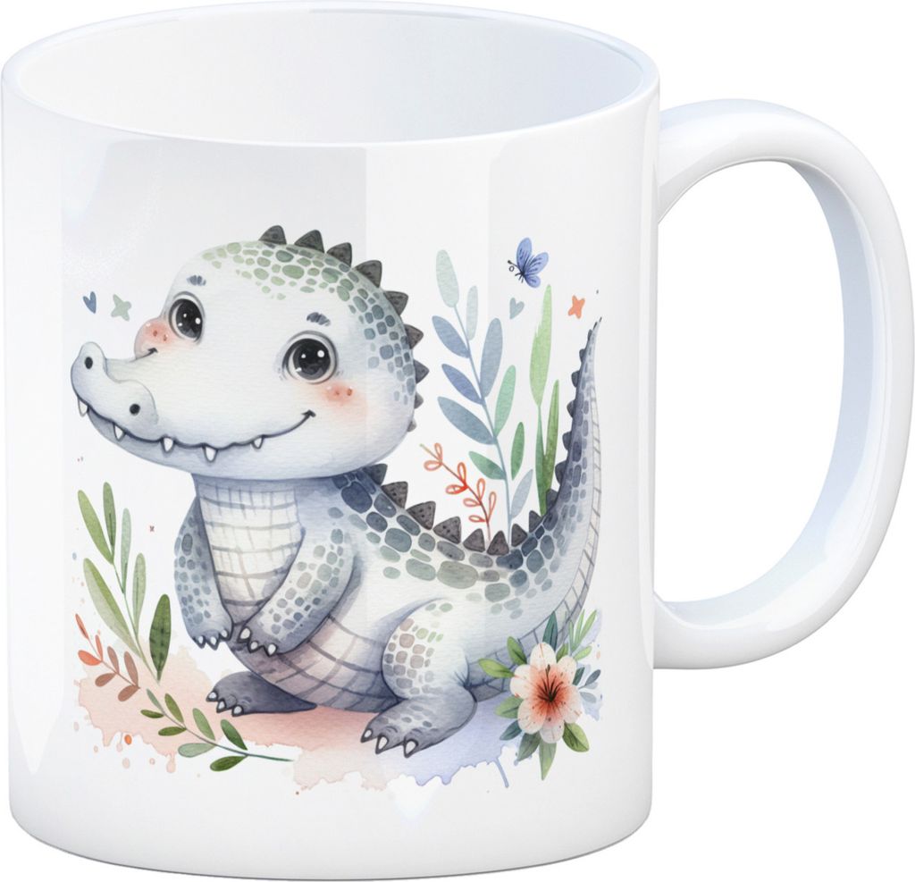 kleines Krokodil Kaffeebecher