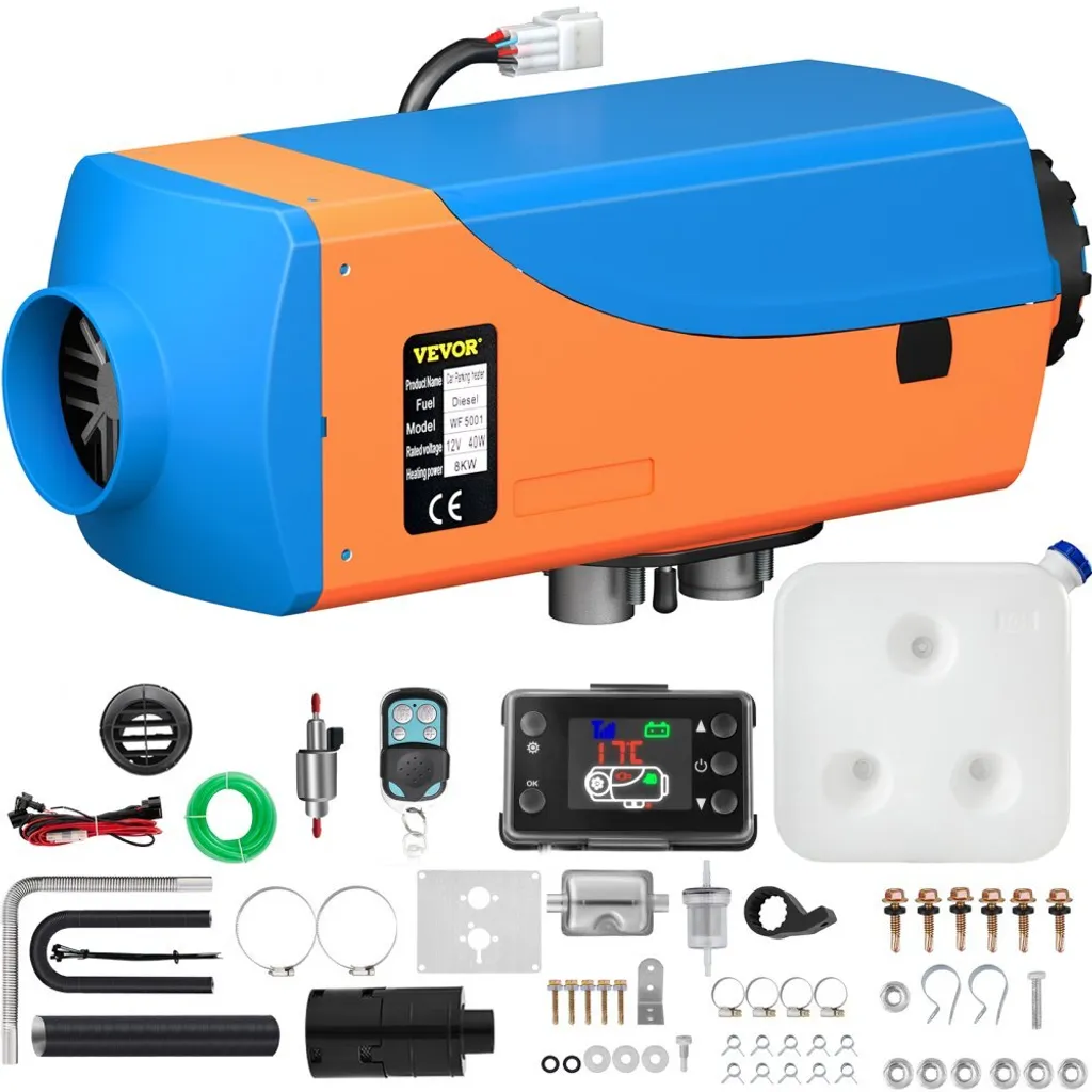 Chauffage stationnaire à air diesel 12V 8kW pour fourgon et utilitaire