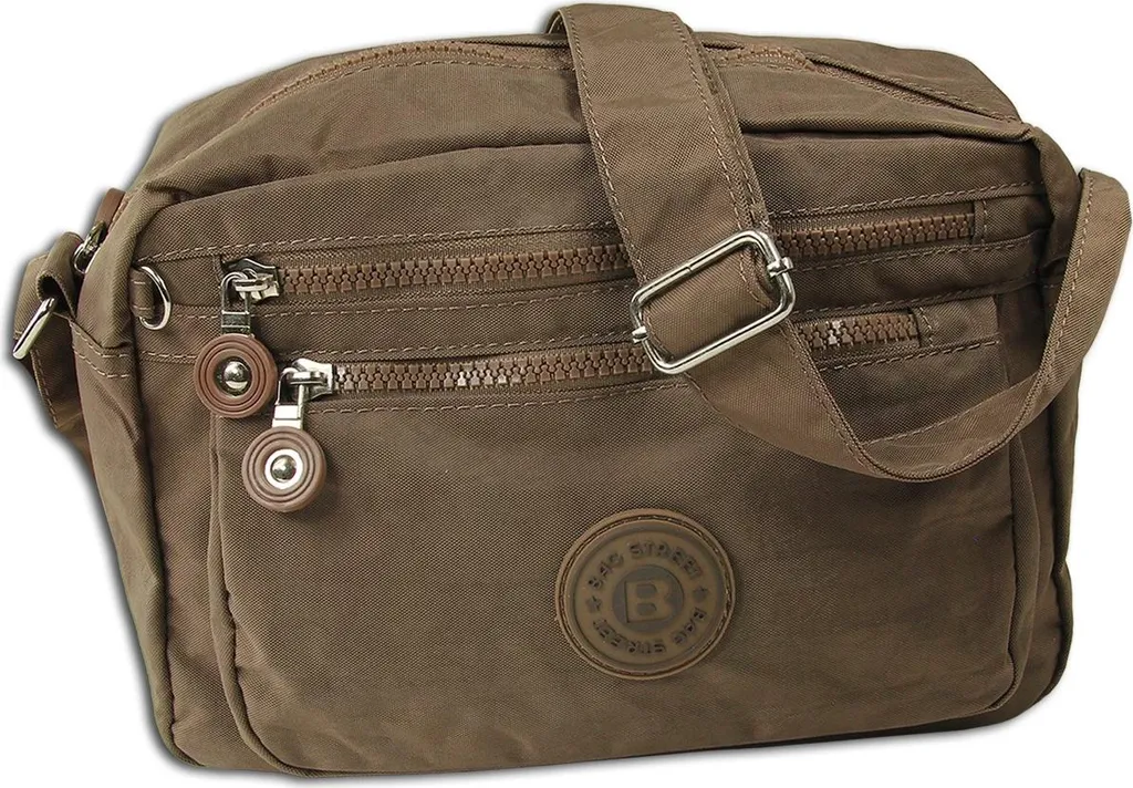 Borsa Tracolla Marrone OTJ202N Nylon - Ideale per Viaggi e Tempo Libero